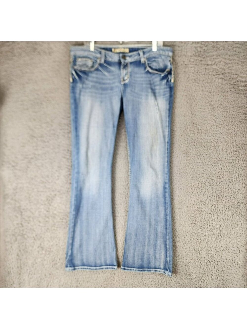 Buckle Jeans Womens 32 Tall Blue Sabrina Stretch Denim Bootcut *Read*